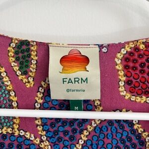 Farm Rio Floral Wrap Top - Pink Multicolor